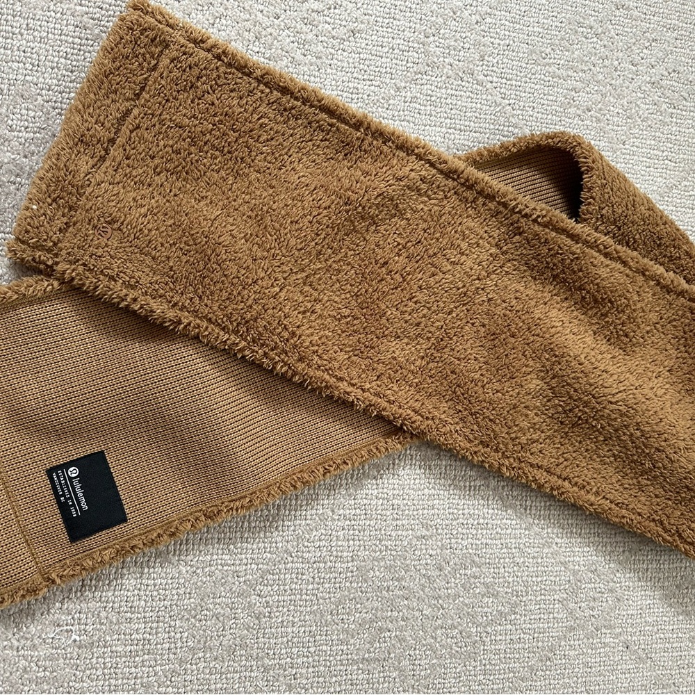 Brown Fleece Scarf